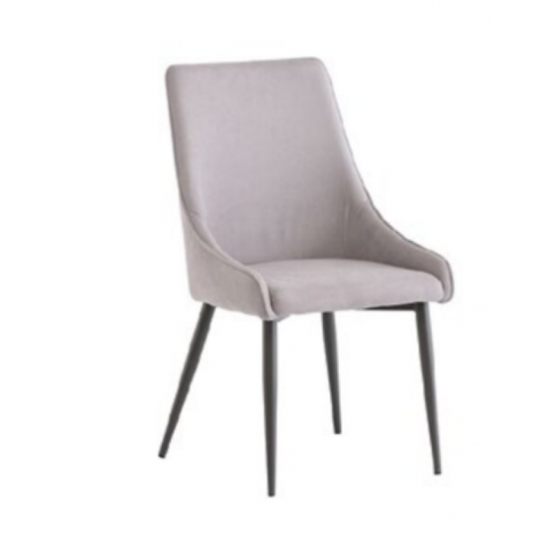 WOF Rimini Grey Fabric Dining Chair